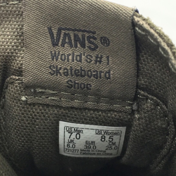 Vans Mens SK8-Hi Sneakers Suede Moccasin Green Port Royal Sz 7 Men / 8.5 Women - Picture 8 of 10